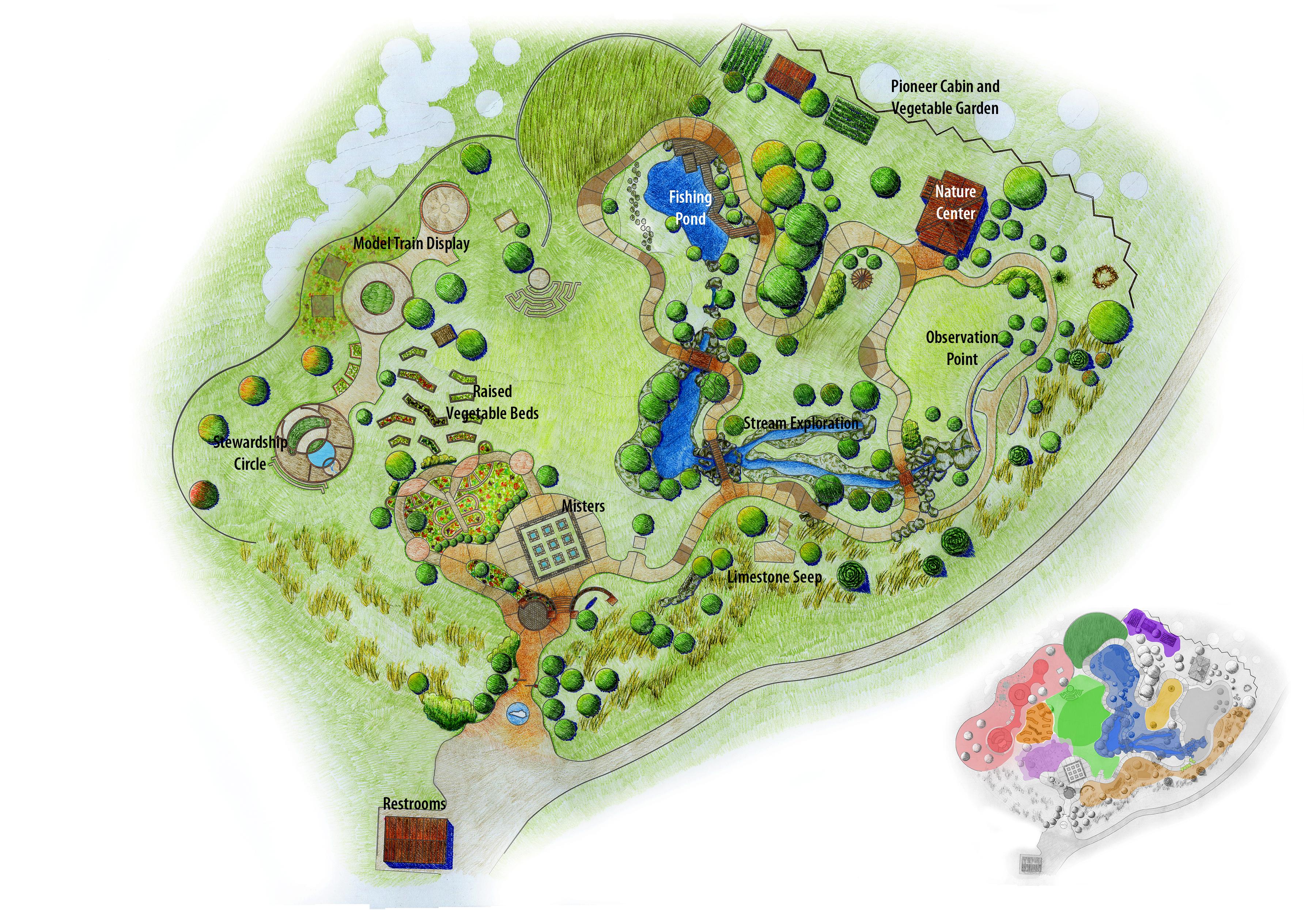 Map of the Kentucky Children's Garden