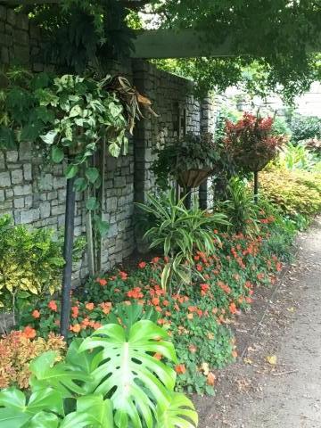 A view of the pergola in the Home Demonstration Garden